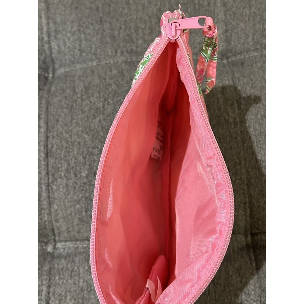 Tanya Lee Quilted Makeup Bag Pink Purse - Picture 3 of 3